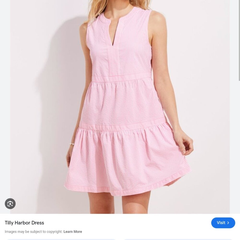 Vineyard VinesSeersucker summer dress XL  NWOT